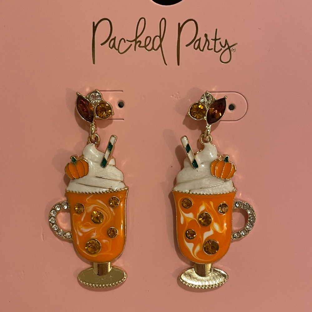 Packed Party Pumpkin Spice Latte Earrings